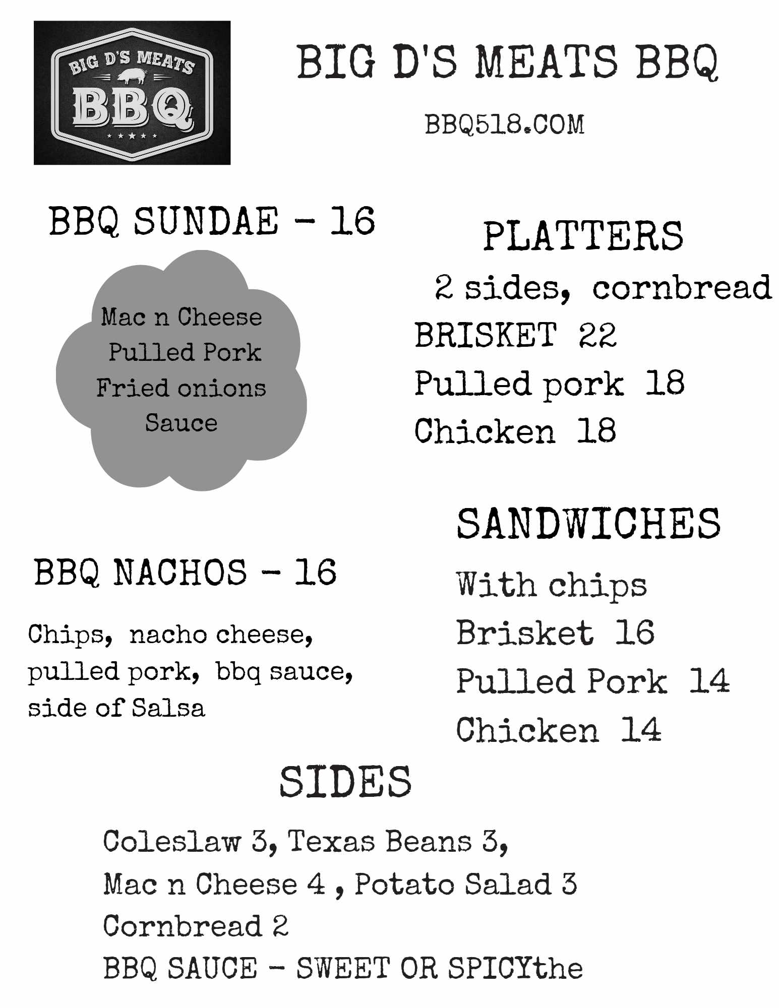 Farmers Market and Food Truck – Big D’s Meats BBQ event image.